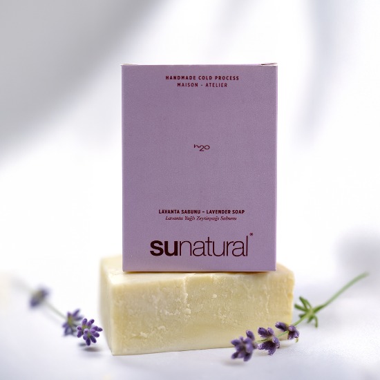 Organik Zeytinyağı ve Lavanta Yağı İçeren Sabun 90g