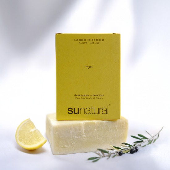 Organik Zeytinyağı ve Limon Yağı İçeren Sabun 90g
