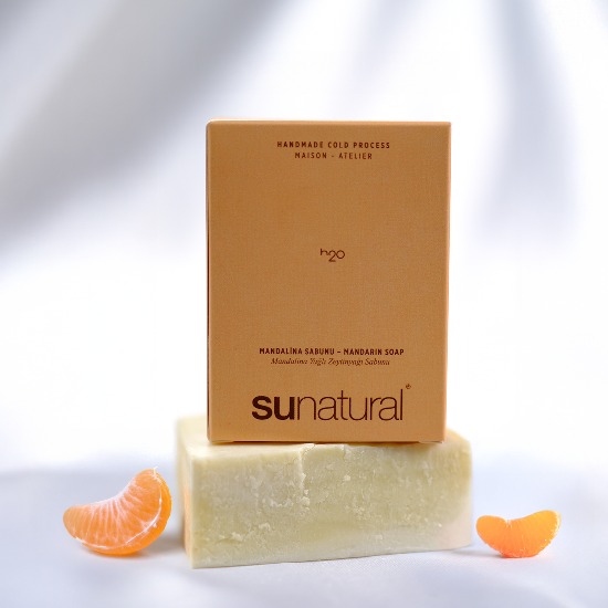 Organik Zeytinyağı ve Mandalina Yağı İçeren Sabun 90g