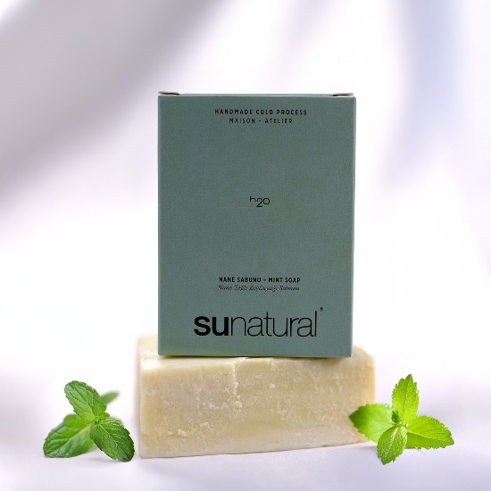 Organik Zeytinyağı ve Nane Yağı İçeren Sabun 90g